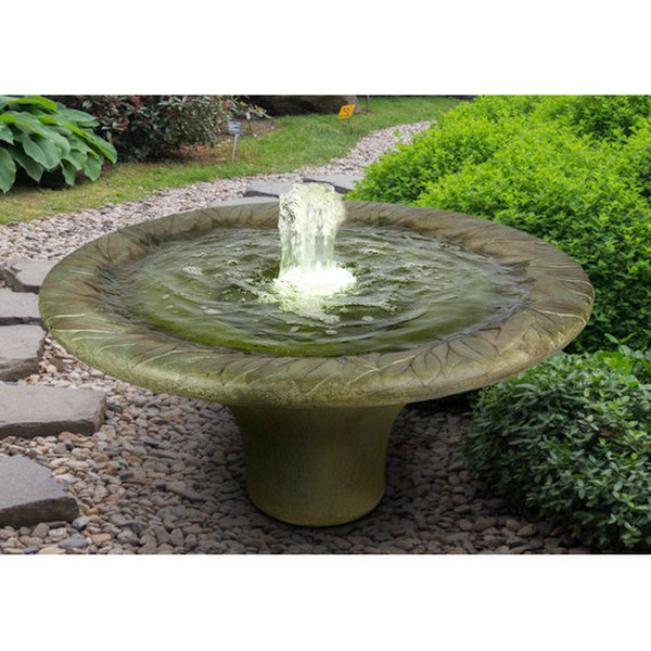 Enhance your garden with our exquisite leaf motif garden fountain